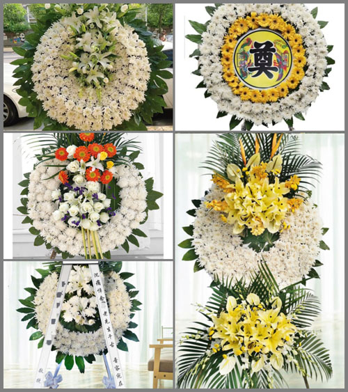 山东德州齐河县宣章屯镇花圈速递
